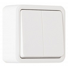 Выключатель проходной двухклавишный arte milano 310 310.32-2.white
